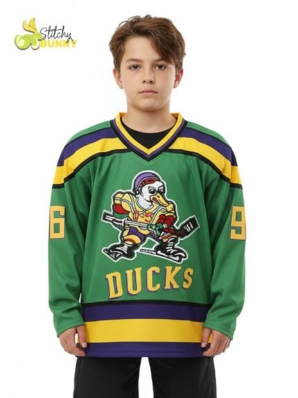 Mighty Ducks Kids Hockey Jersey – #96 Conway / #99 Banks (90s Movie Style)